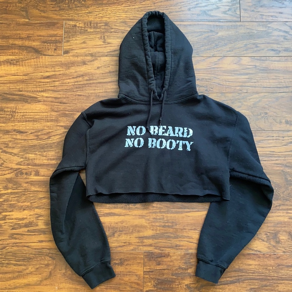 Lions Not Sheep cropped hoodie